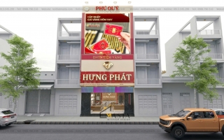 Xu hướng thiết kế tiệm vàng kết hợp nhà ở